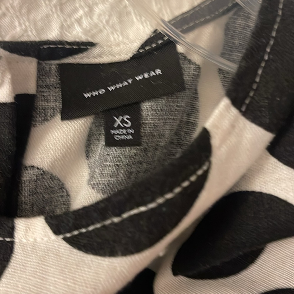 Who What Wear linen and rayon top XS - Picture 4 of 5